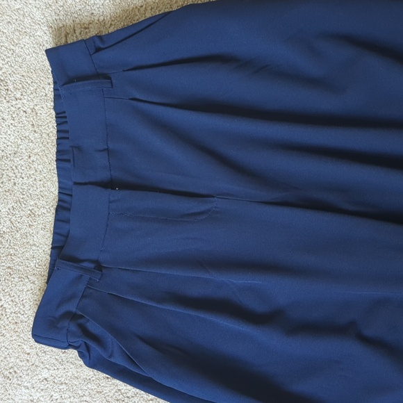 Wide leg navy blue pants size medium - Picture 2 of 4